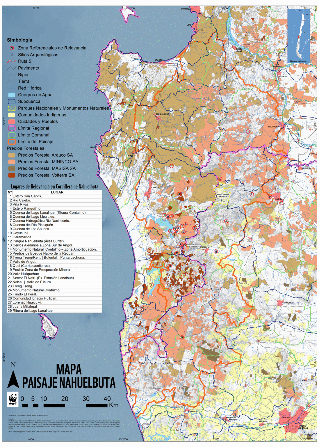 Sitios Prioritarios Nahuelbuta